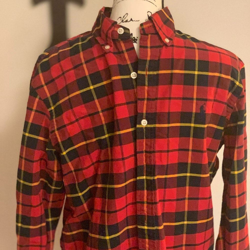 Polo Ralph Lauren Red Plaid Flannel Shirt - Picture 3 of 5